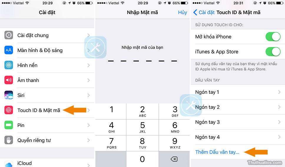 Làm thế nào để thêm nhiều dấu vân tay cho Touch ID trên iPhone hay iPad của bạn