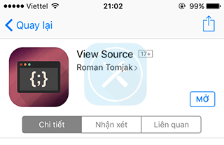 Hướng dẫn ‘view-source’ một trang web trên iOS