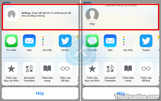 Sử dụng tính năng AirDrop của iOS để chia sẻ nhanh hơn