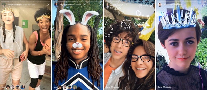 Instagram bổ sung thêm tính năng bộ lọc khuôn mặt tương tự như Snapchat