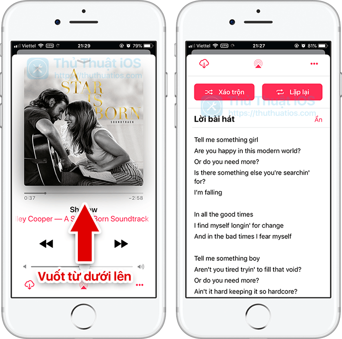 Cách xem lời bài hát trong Apple Music trên iPhone và iPad